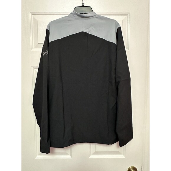 Under Armour Mens Corporate Triumph Cage 1/4 Zip Pullover Medium Black Gray NEW - Picture 3 of 4